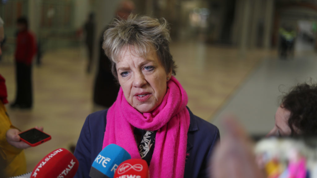 Irish Labour Party leader Ivana Bacik speaking to media, © PA Wire/PA Images