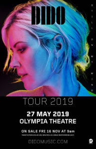 dido olympia theatre 2019 tour dublin