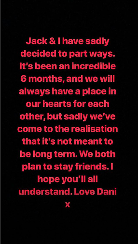 jack and dani break up 