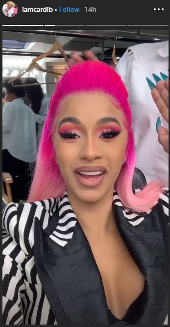 Cardi B Dyes Her Hair Bright Pink Before Filming Her New Netflix Show ...
