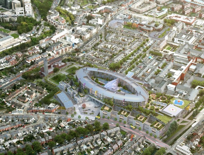 Image of planned new children's hospital