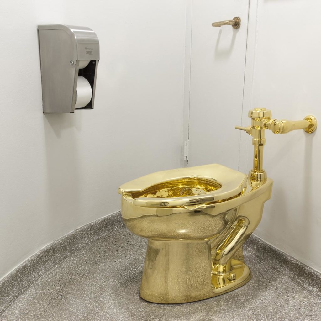 gold toilet 