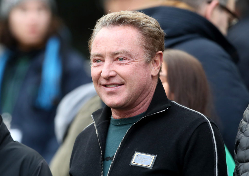 Michael Flatley is seen ahead of a Six Nations match at the Aviva Stadium, Dublin in February 2018