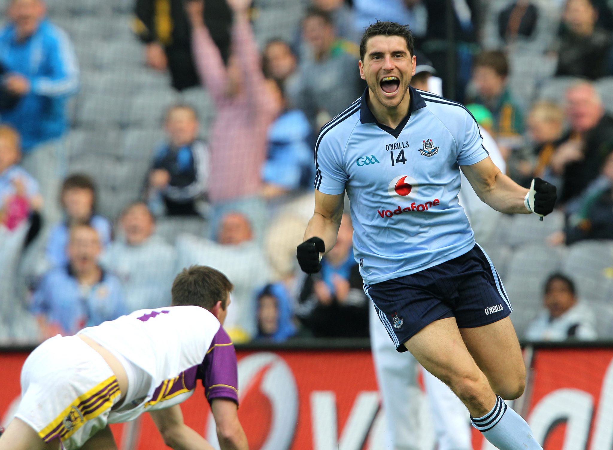 Bernard Brogan celebrates at Croke Park