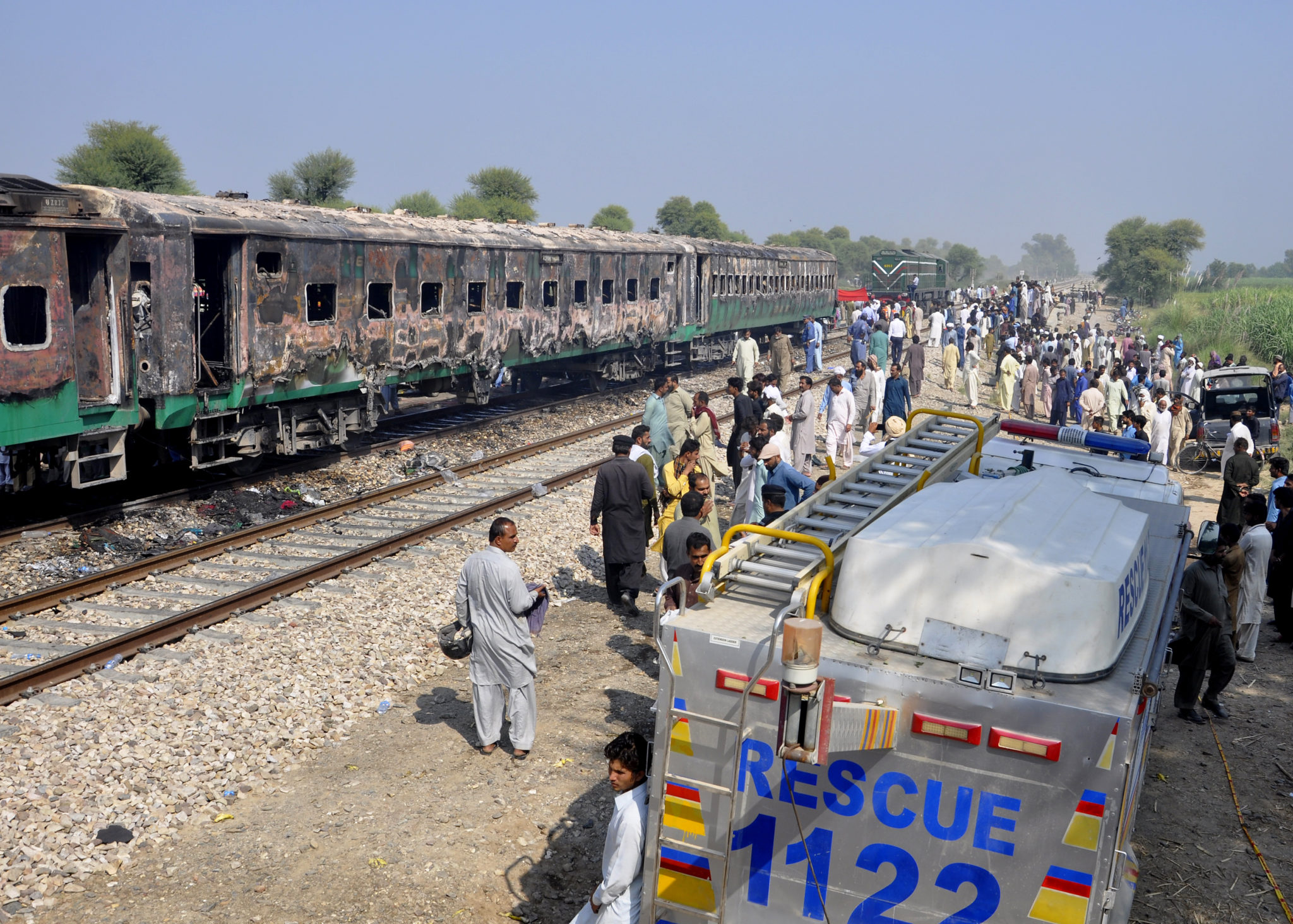 Pakistan Train Fire