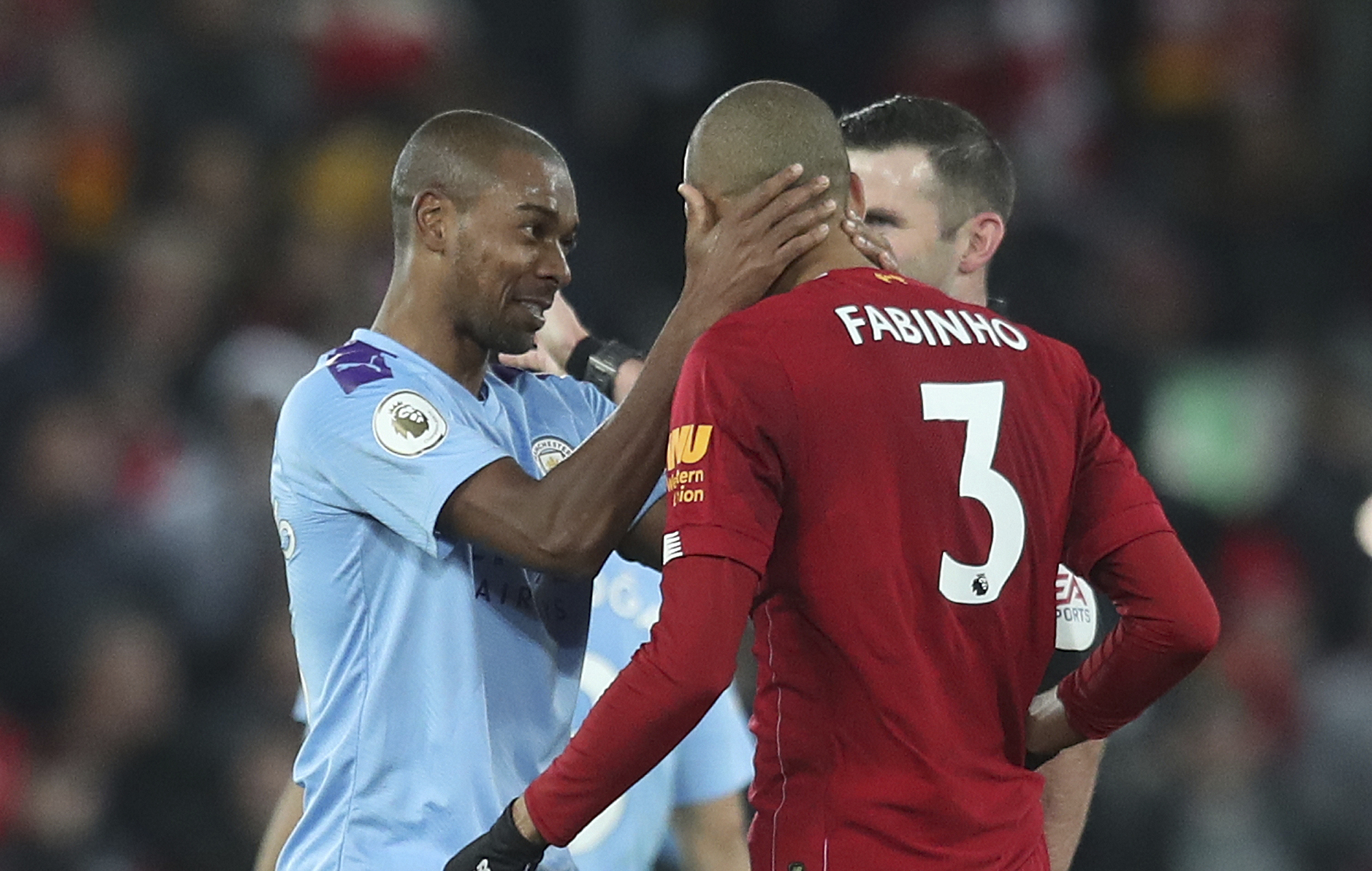 Fabinho, Fernandinho, Manchester City, Liverpool, Premier League, Thiago