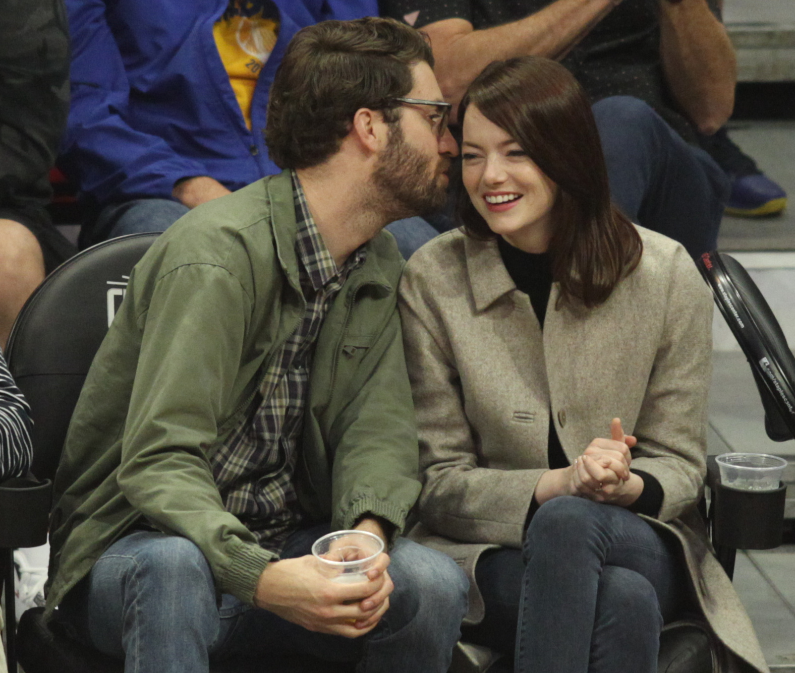 Emma Stone flashes her massive ring and steps out for the first time since  engagement to Dave McCary