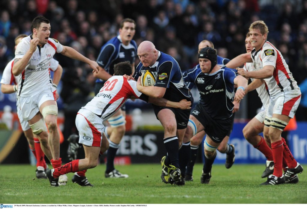 Bernard Jackman in action with Leinster in 2009. Picture credit: Stephen McCarthy / SPORTSFILE