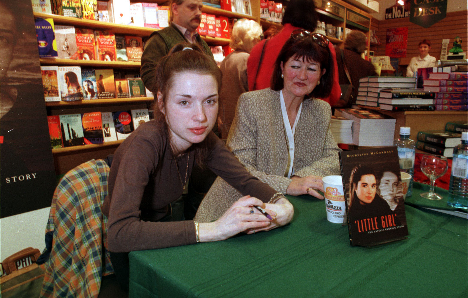 Rape survivor Lavinia Kerwick at the launch of her book ‘Little Girl’ in Dublin in 1997