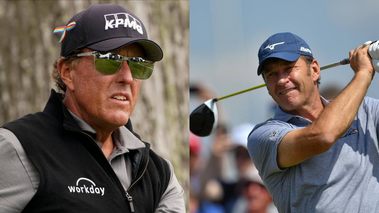 WATCH: Phil Mickelson gets Nick Faldo hook, line and sinker with dad ...