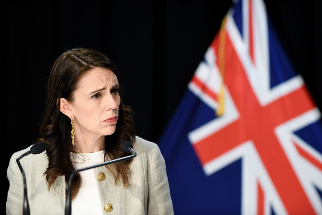 New Zealand Prime Minister Jacinda Ardern announces a lockdown extension in Auckland