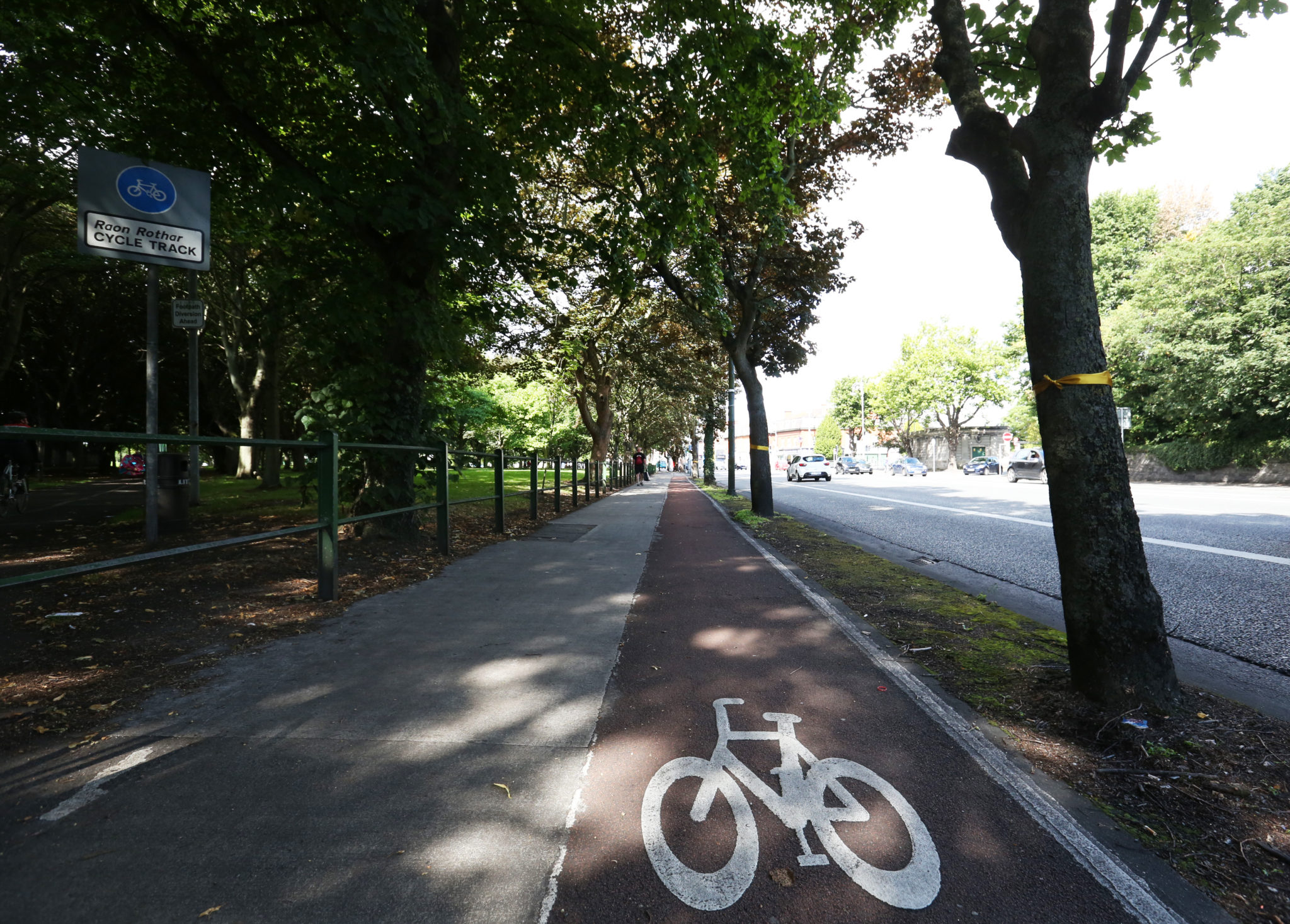A segregated cycle route from Clontarf to Amiens Street in Dublin cycleways