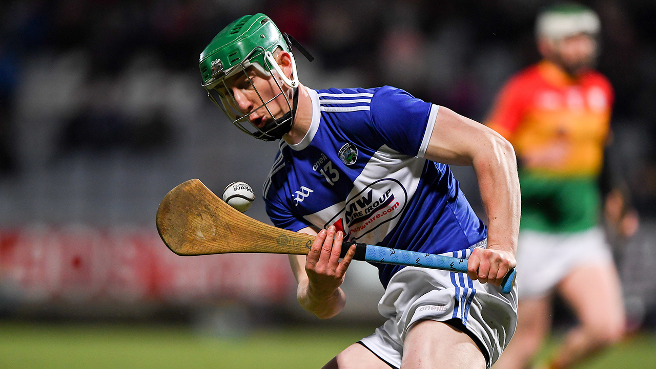 Ross King of Laois during the Allianz Hurling League Division 1 Group B Round 4 match between Laois and Carlow 