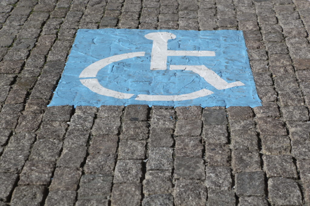 A Parking Space Reserved For Disabled Drivers
