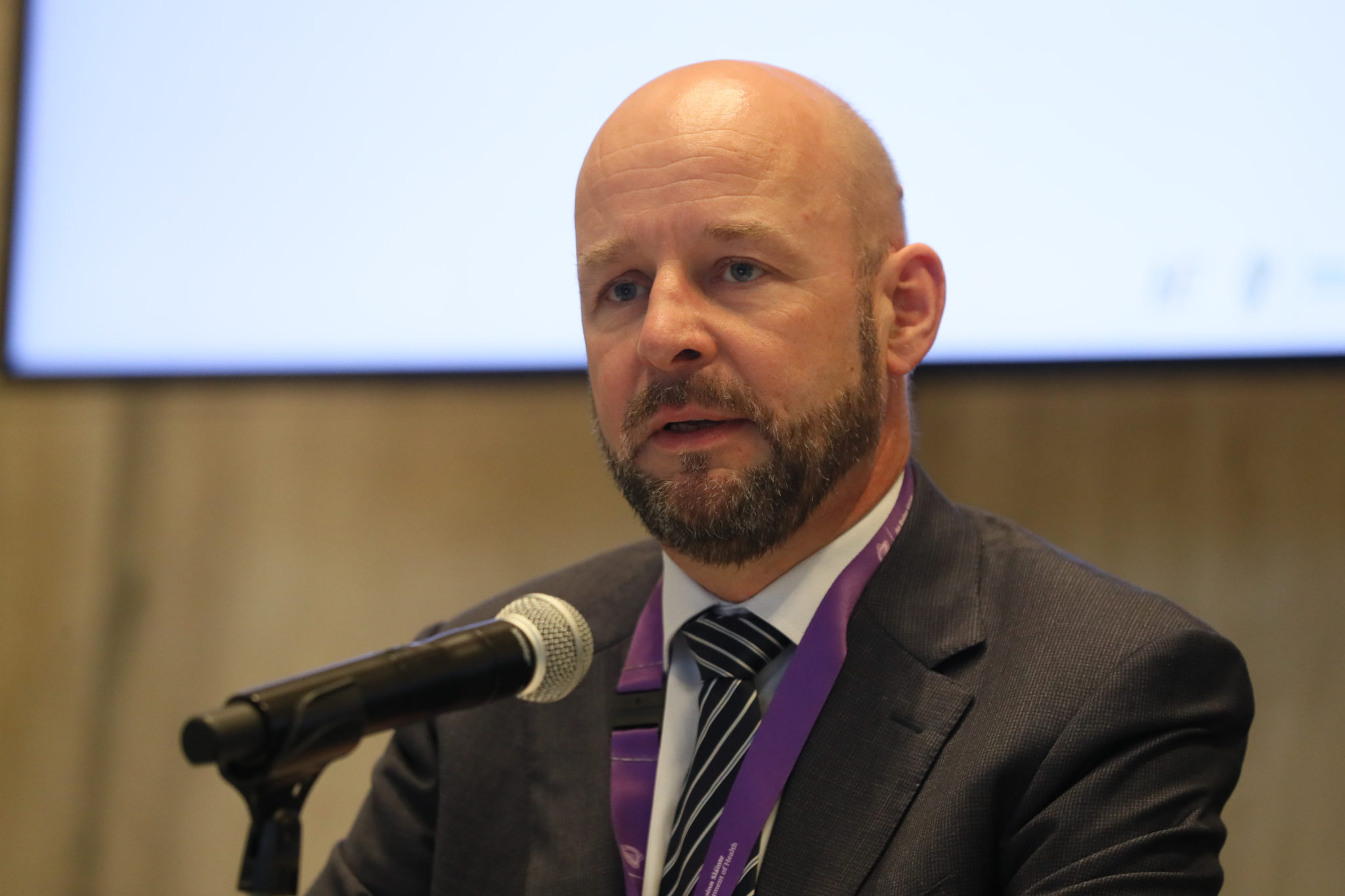 Professor Philip Nolan during a briefing at the Department of Health in Dublin Coronavirus