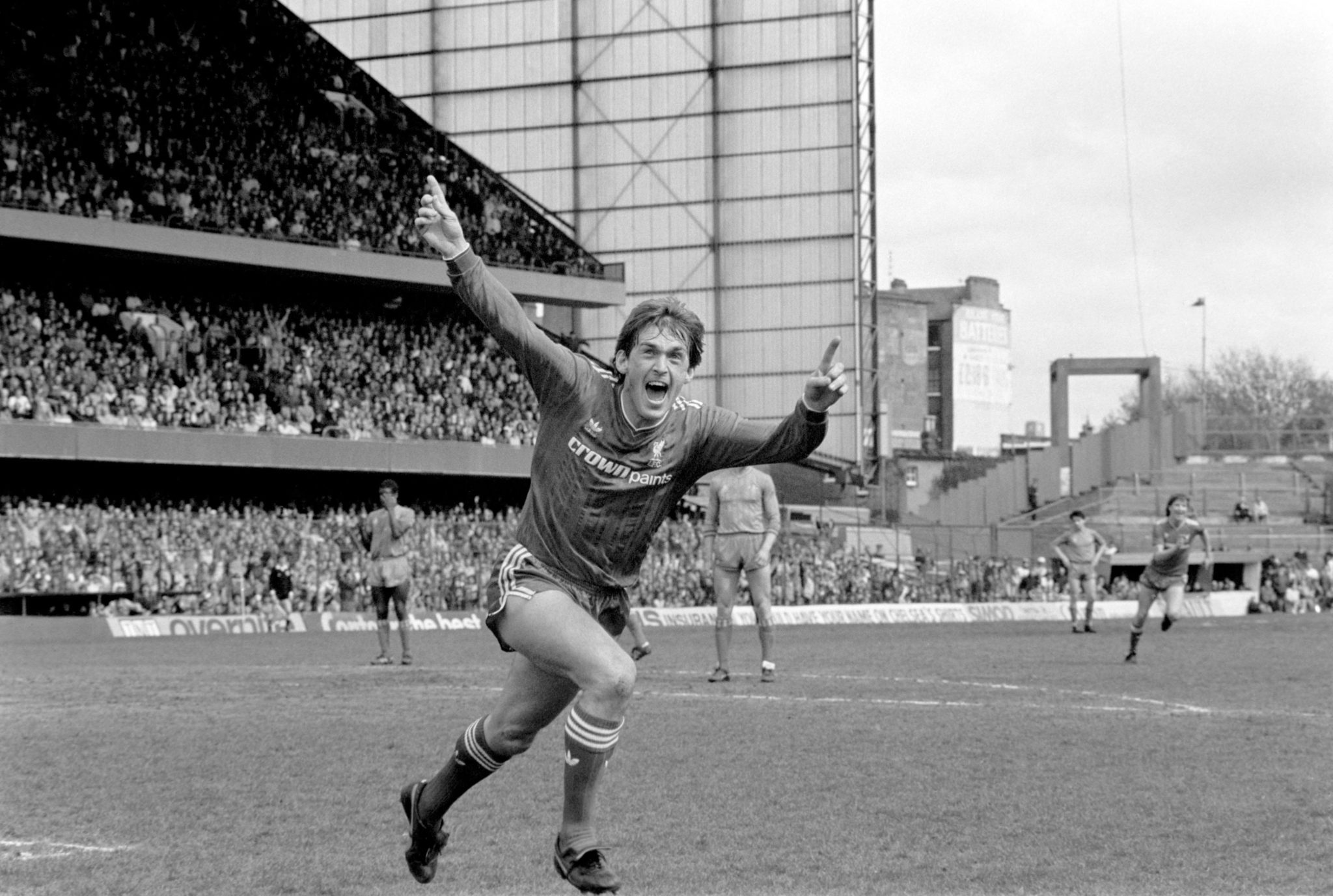 Kenny Dalglish celebrates a goal for Liverpool