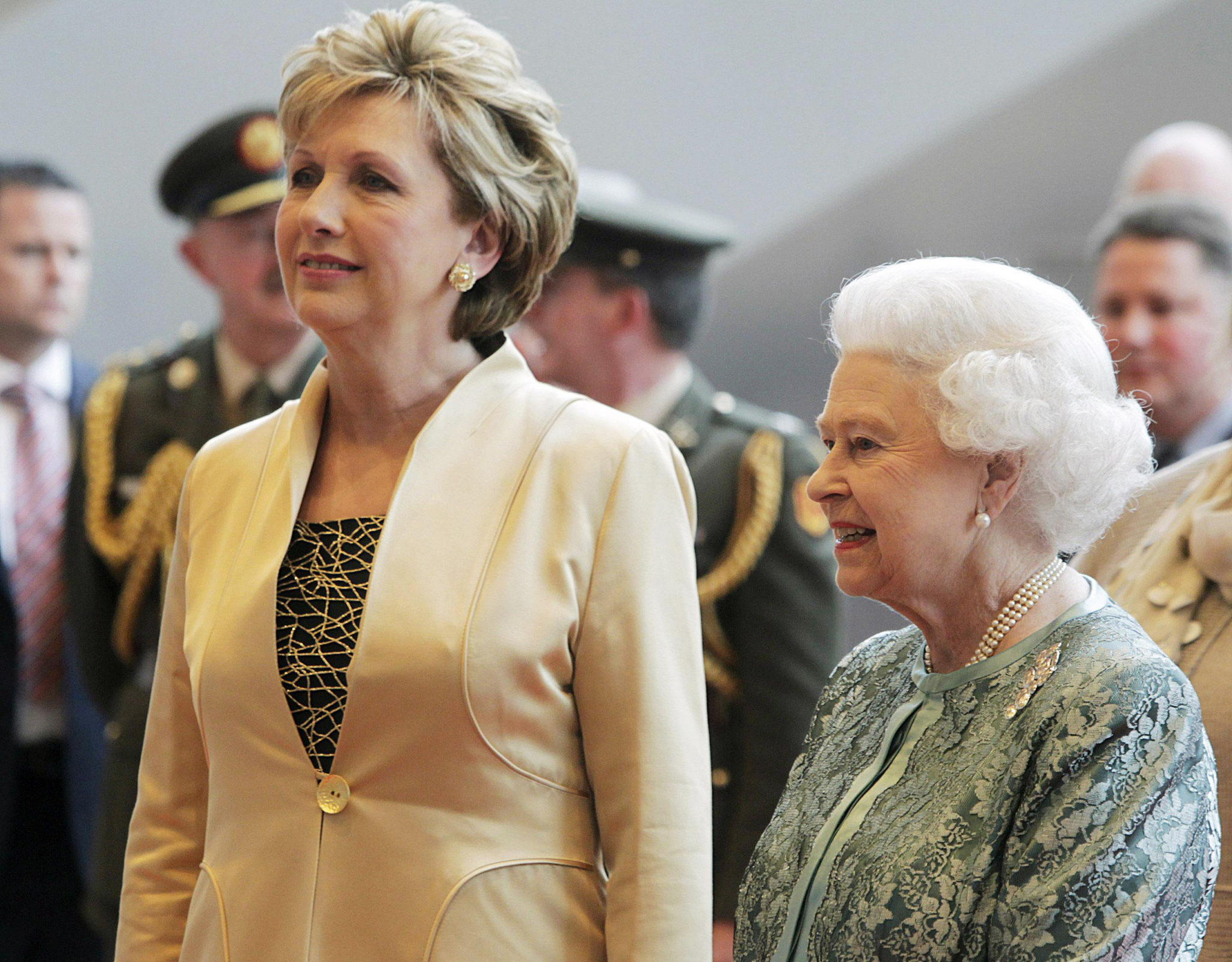 Mary McAleese with Queen Elizabeth in 2011