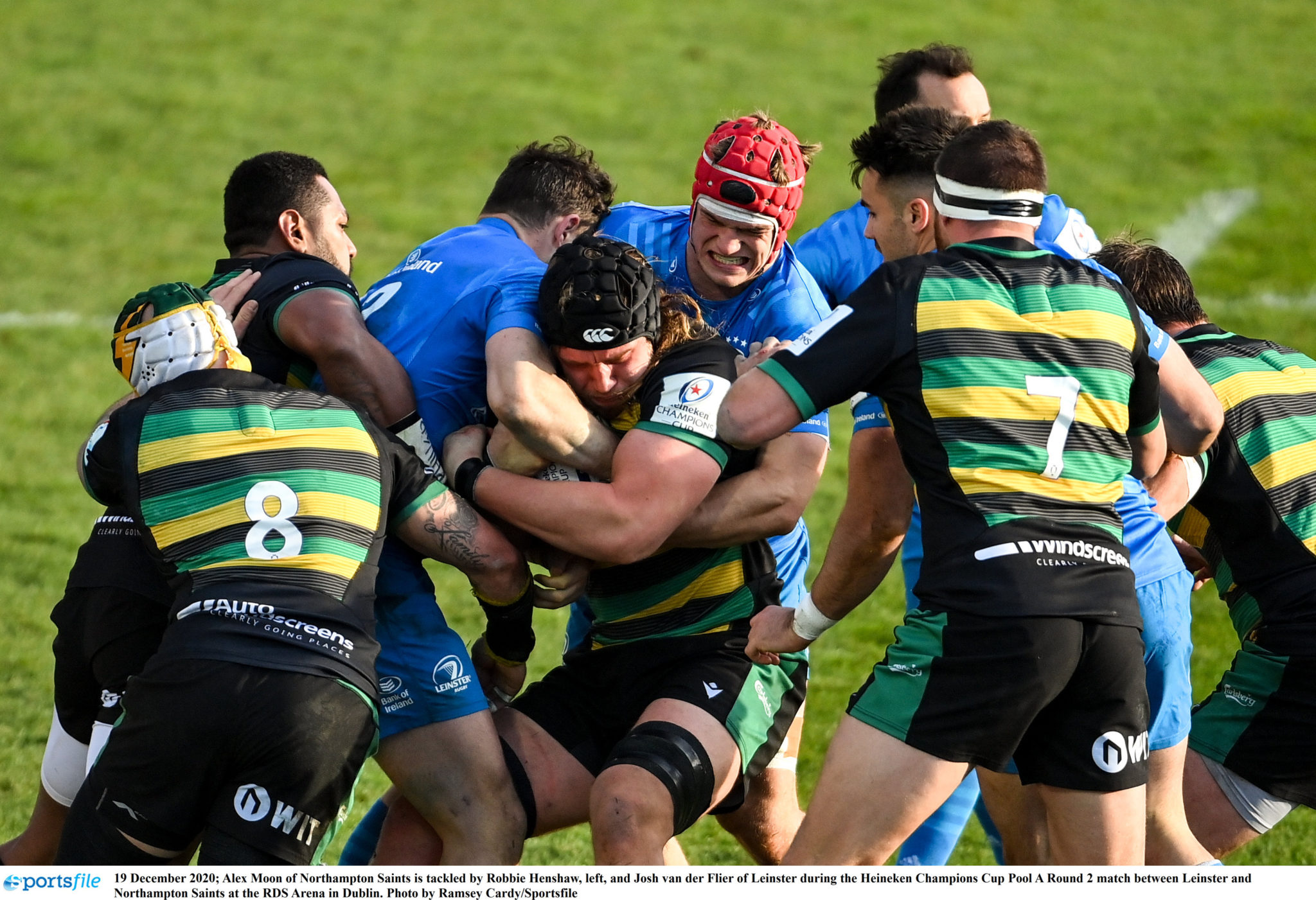 Rugby match between Leinster and Northampton