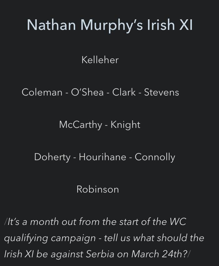 Ireland XI