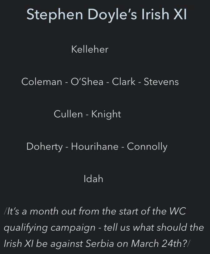 Ireland XI