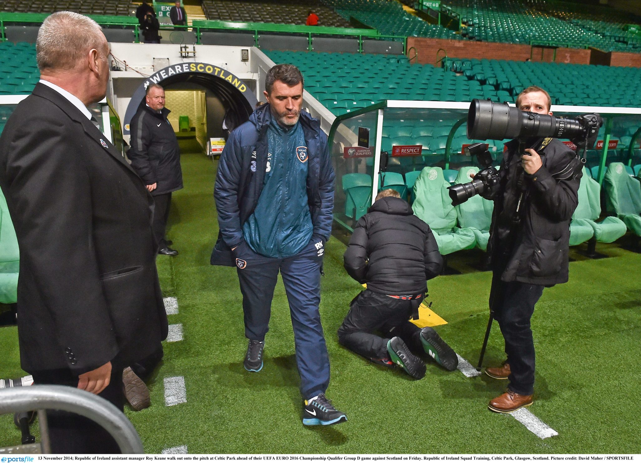 Roy Keane at Celtic Park