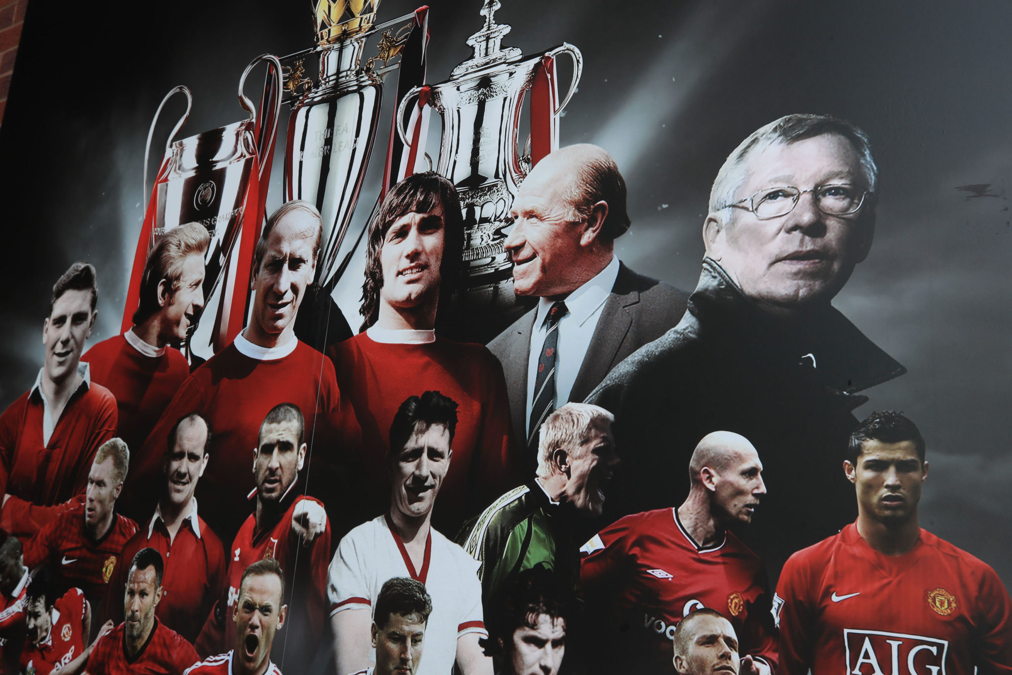 Alex Ferguson Manchester United mural