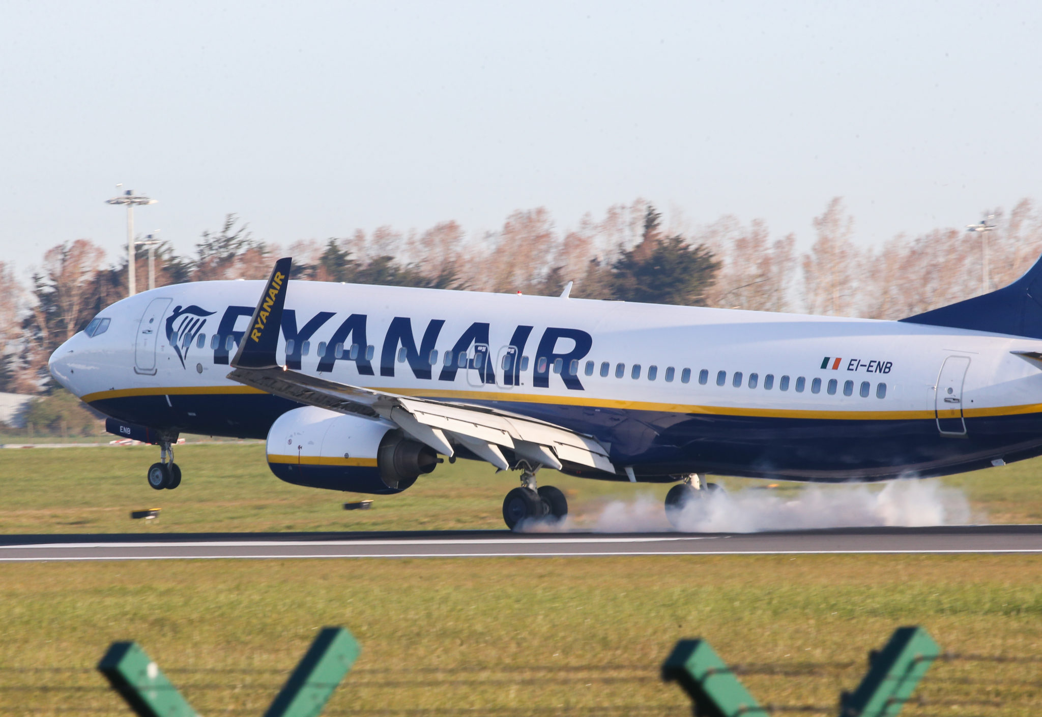 Ryanair plane taking off