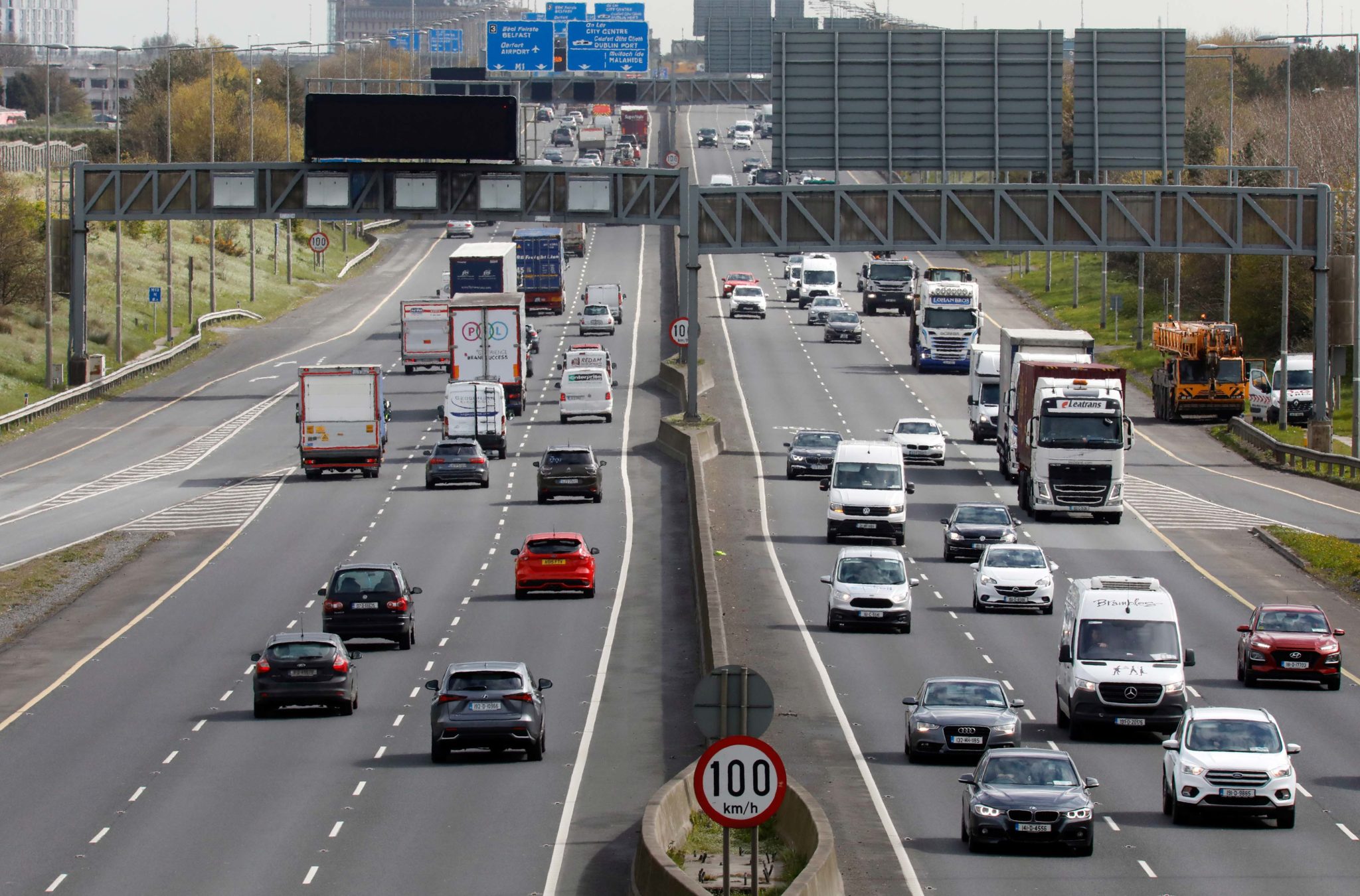 A file photo of traffic on the M50 motorway.