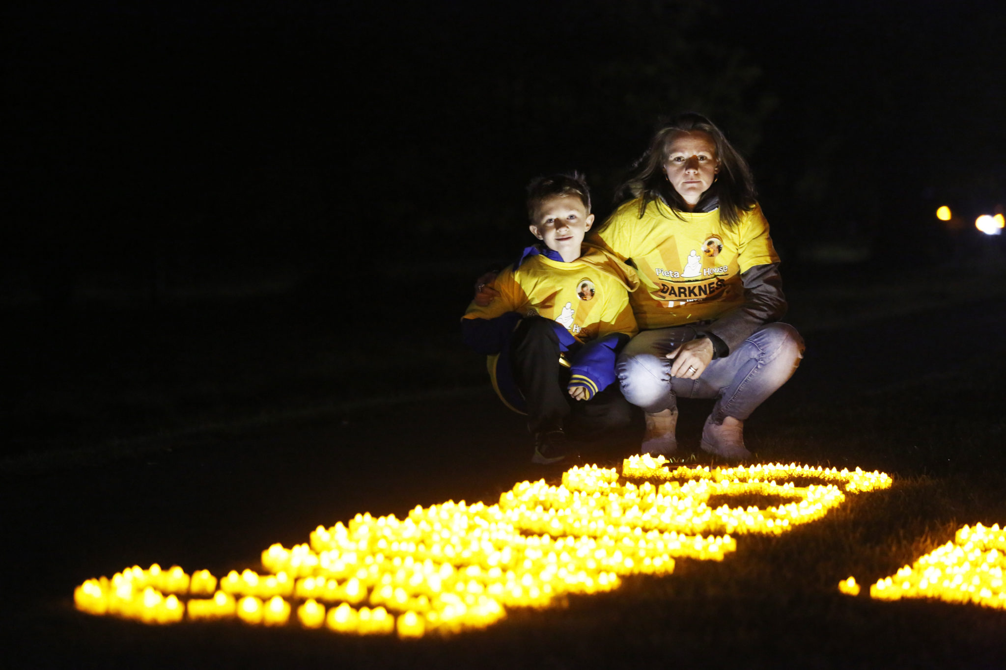 Jessica White and Dylan Worth at the Phoenix Park for Darkness into Light.