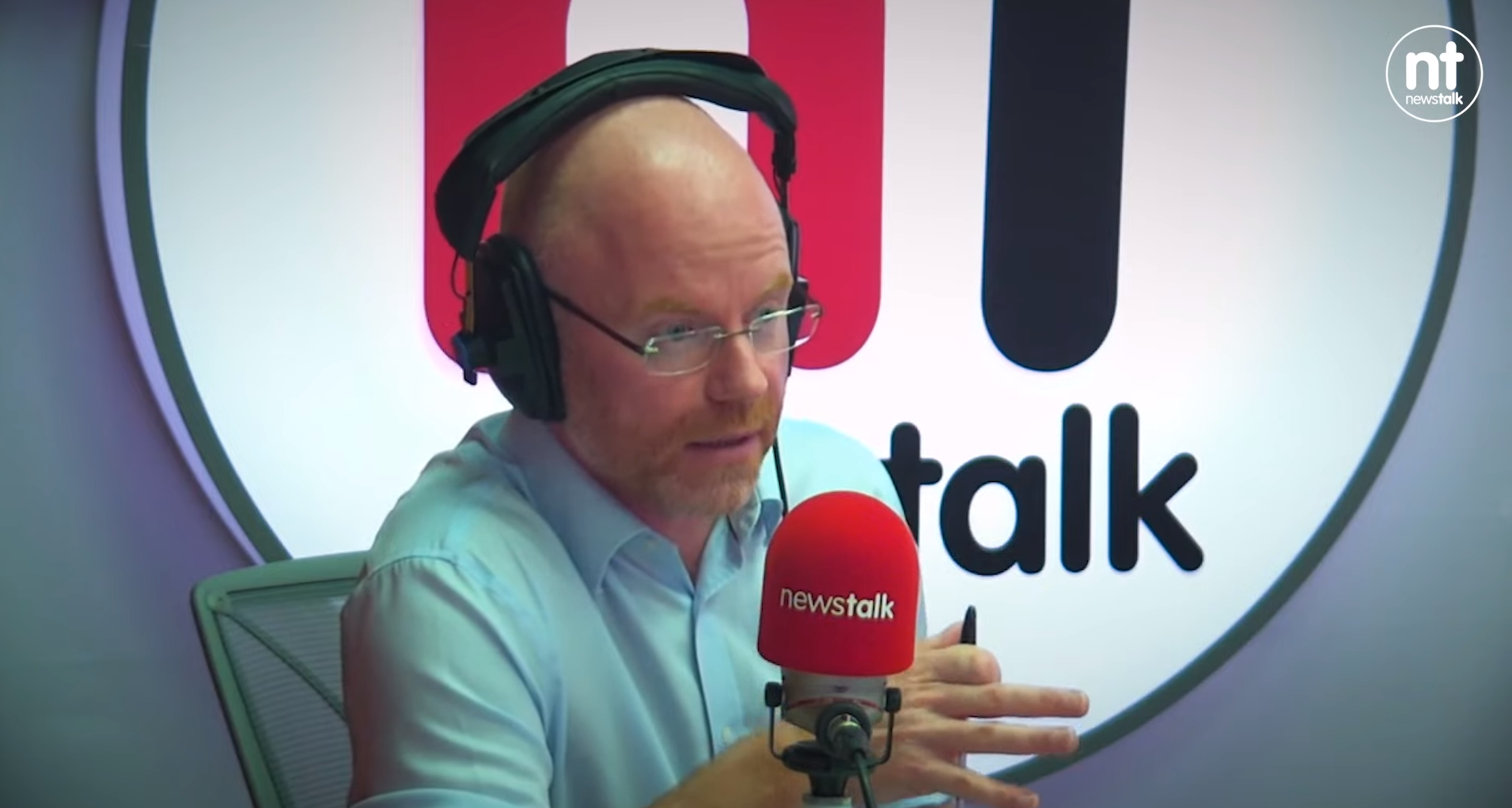 The Health Minister Stephen Donnelly in the Newstalk studio