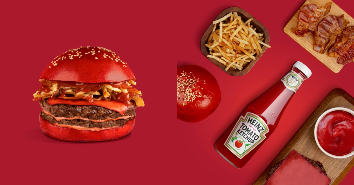 Heinz Launch World's First Ketchup Burger