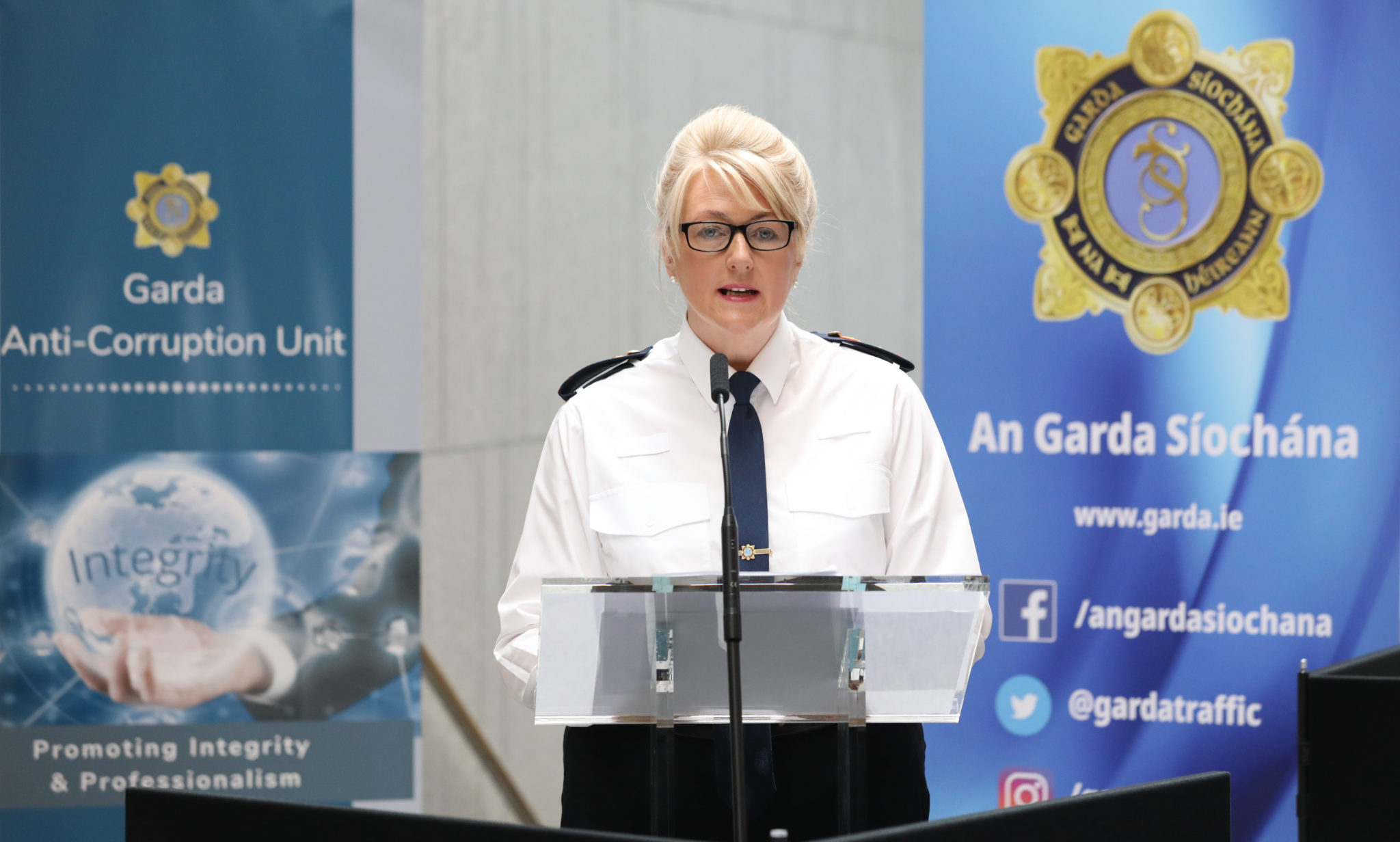 The head of the Garda Anti-Corruption Unit Chief Superintendent Johanna O’Leary in Kevin Street Garda Station