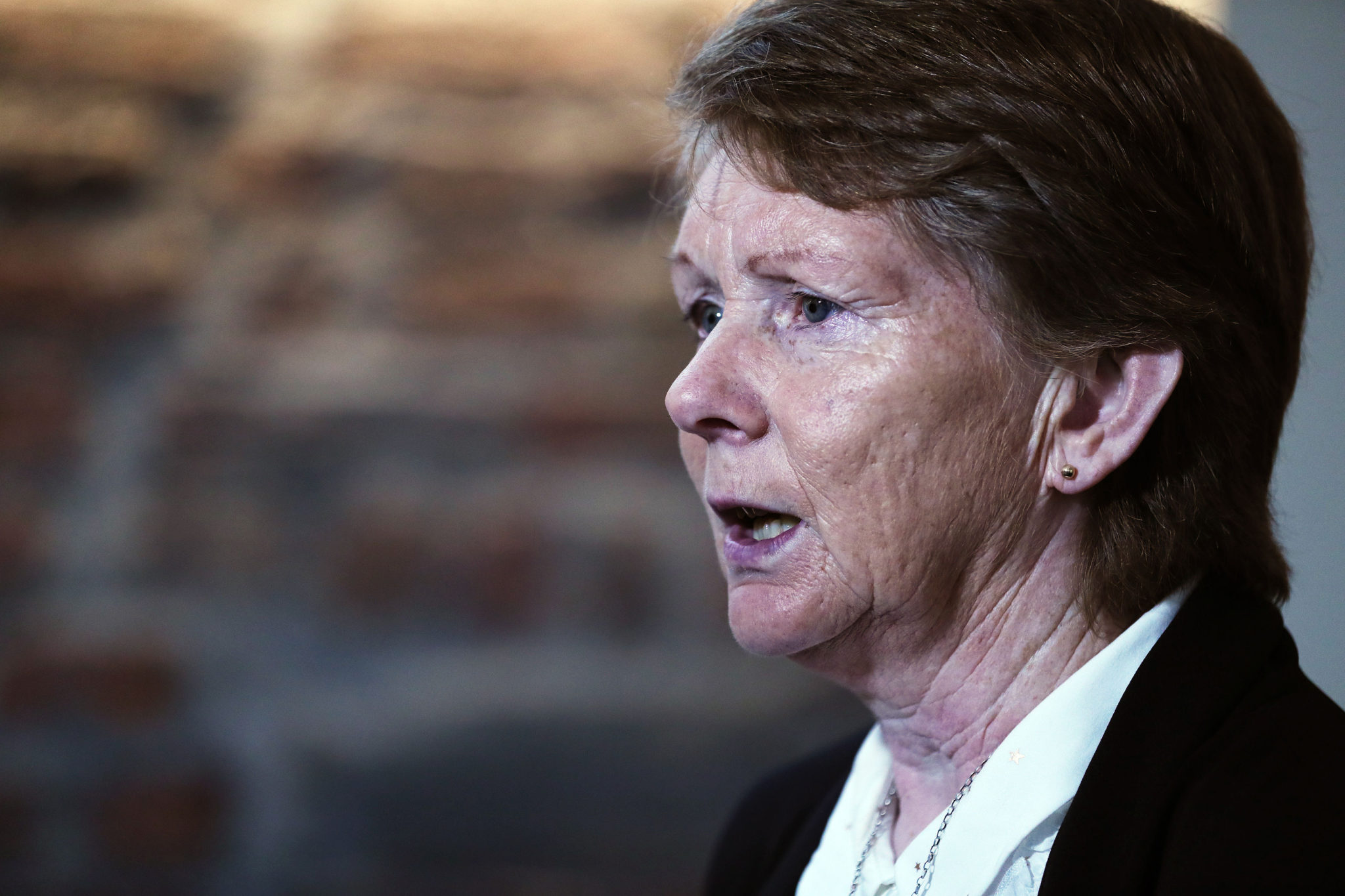 Catherine Corless after receiving the Bar of Ireland's Human Rights Award in recognition of her work in relation to the Tuam Mother and Baby Homes in October 2017