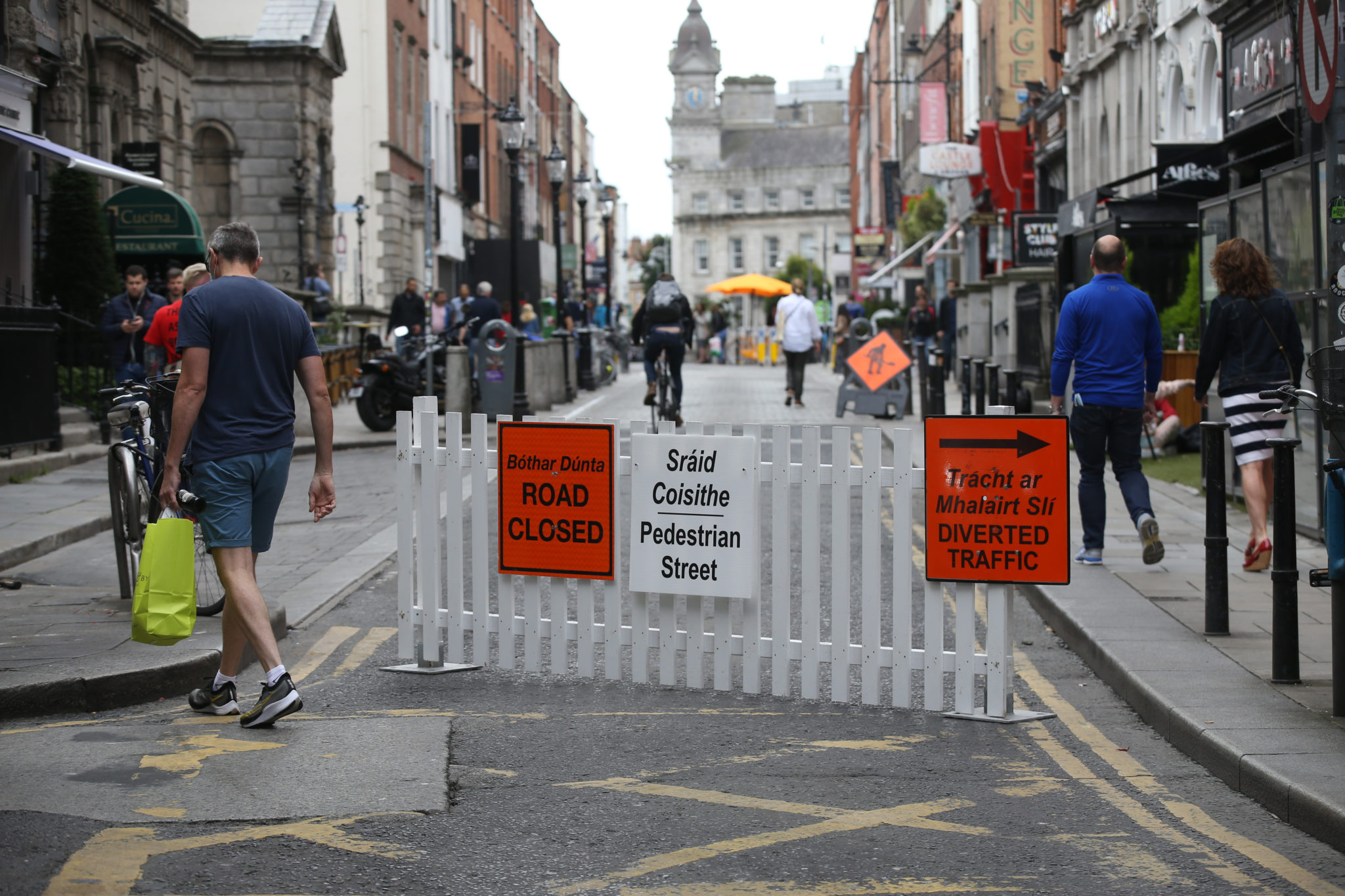 The pedestrianised South William Street in Dublin