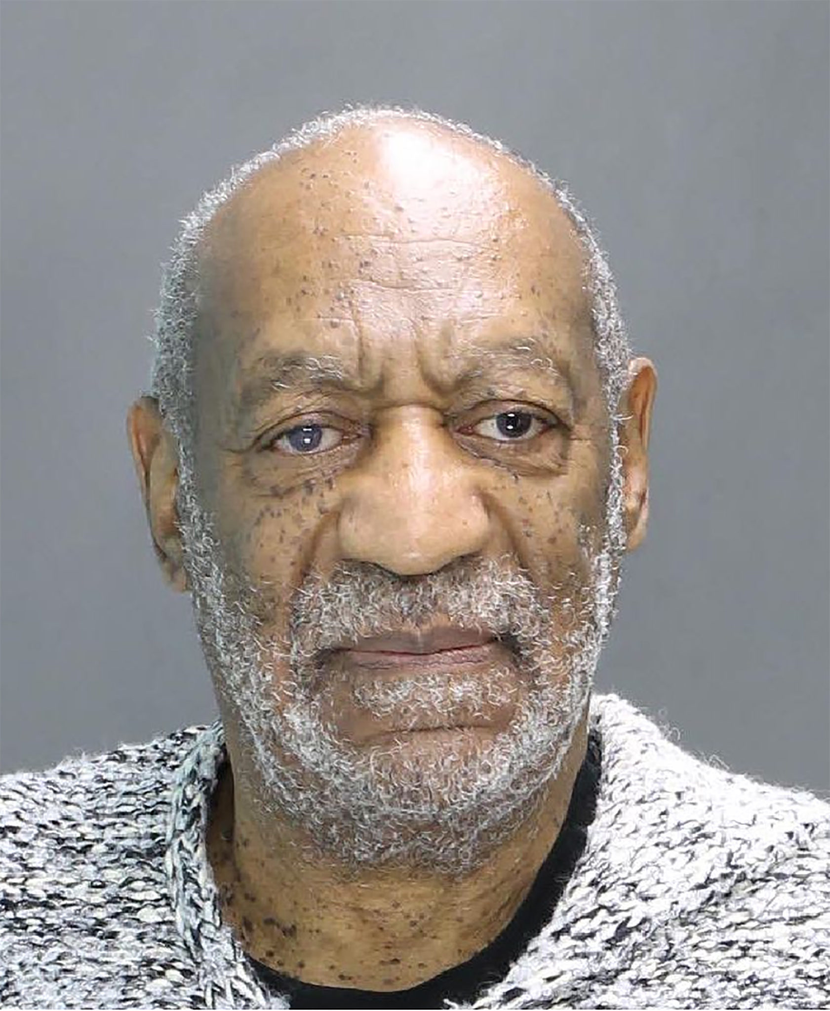 William Henry Cosby, Jr seen in a 2015 booking photo released by the The Montgomery County Office of the District Attorney.