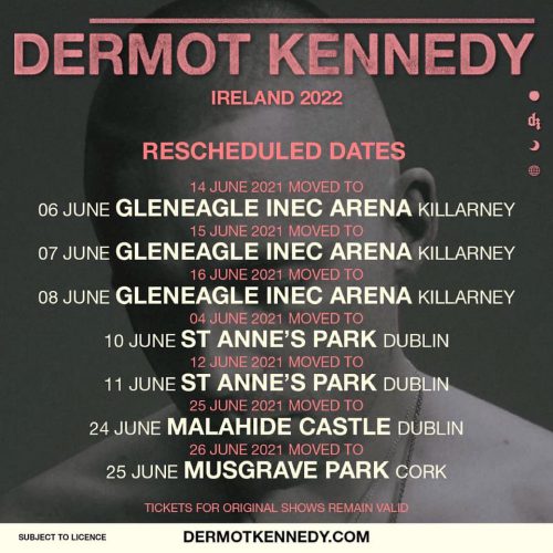 Dermot Kennedy Ireland Tour 2022