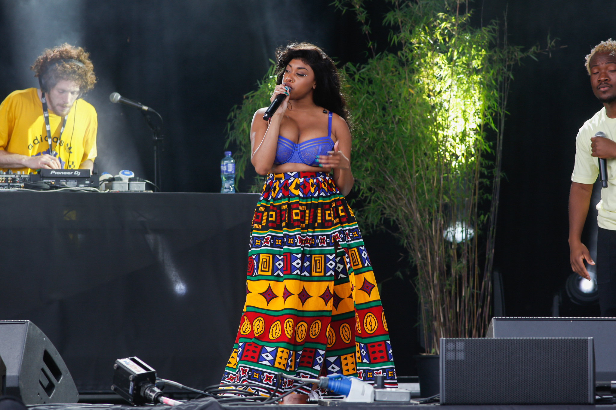 Denise Chaila is seen at a Pilot Music Festival in Dublin's Royal Hospital Kilmainham in July 2021.