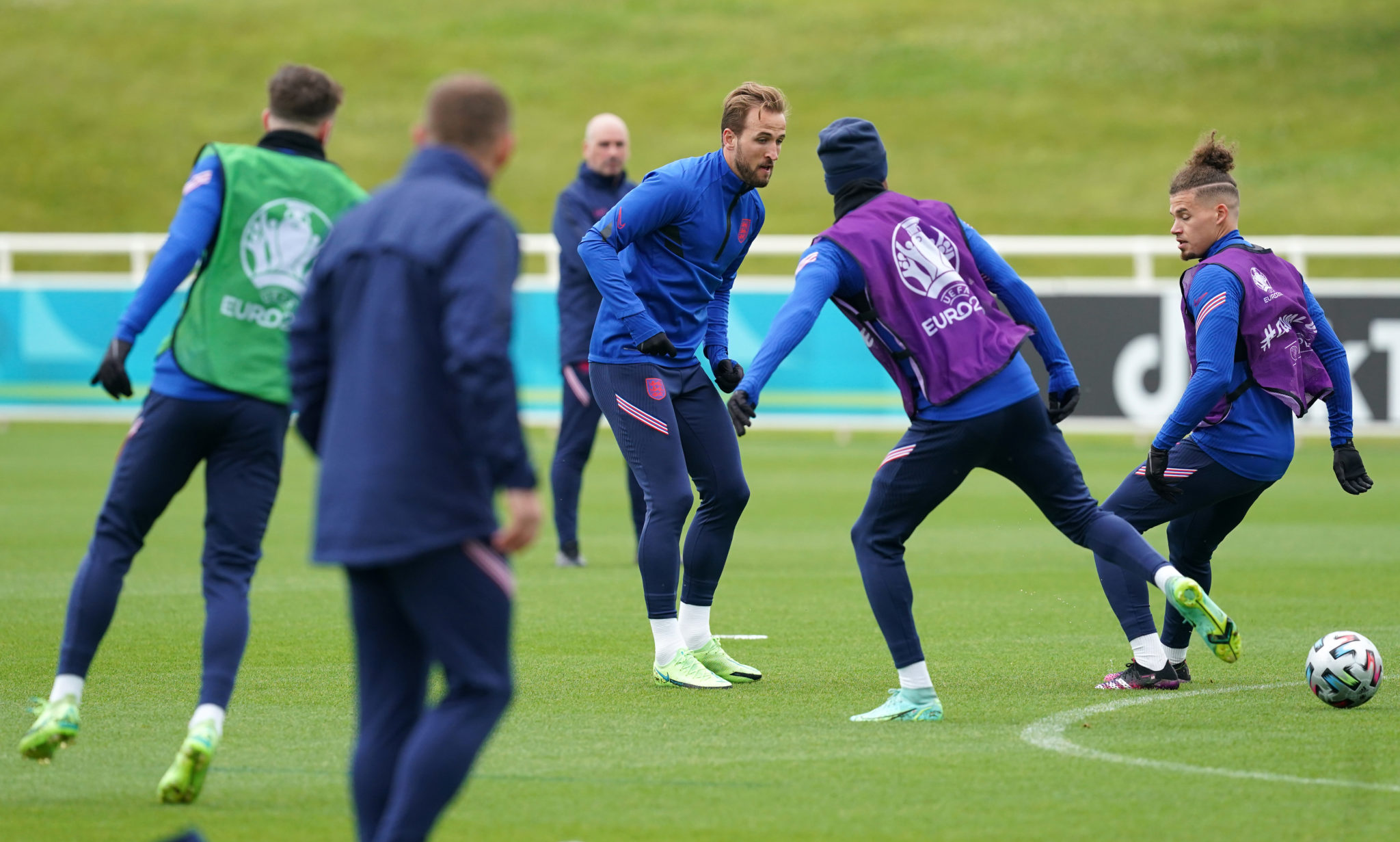 England's Harry Kane trains ahead of semi final
