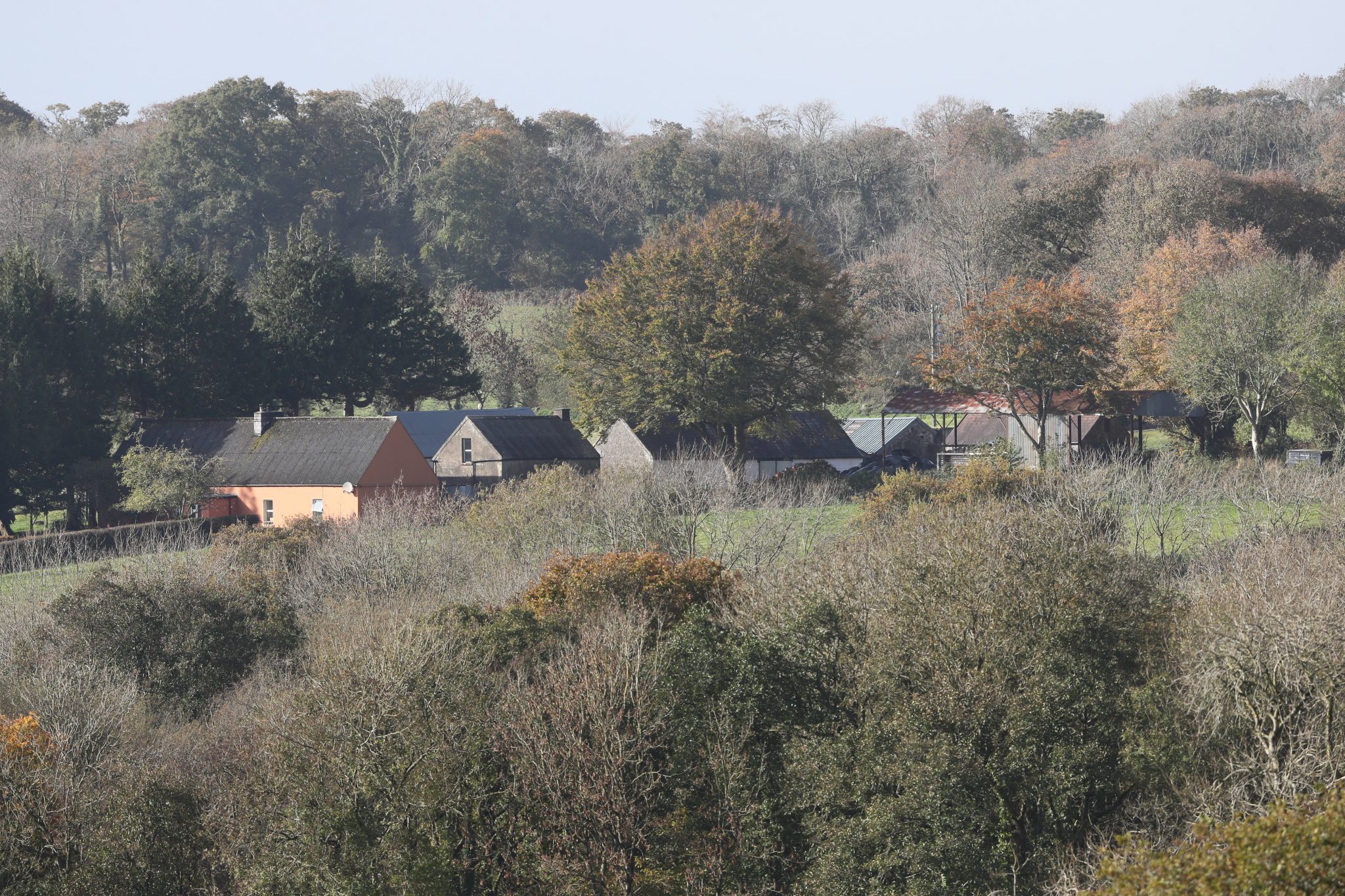 A view of the farmhouse in Assolas, Kanturk in Cork where the bodies of Tadgh, Diarmuid and Mark O'Sullivan were found in October 2020. 