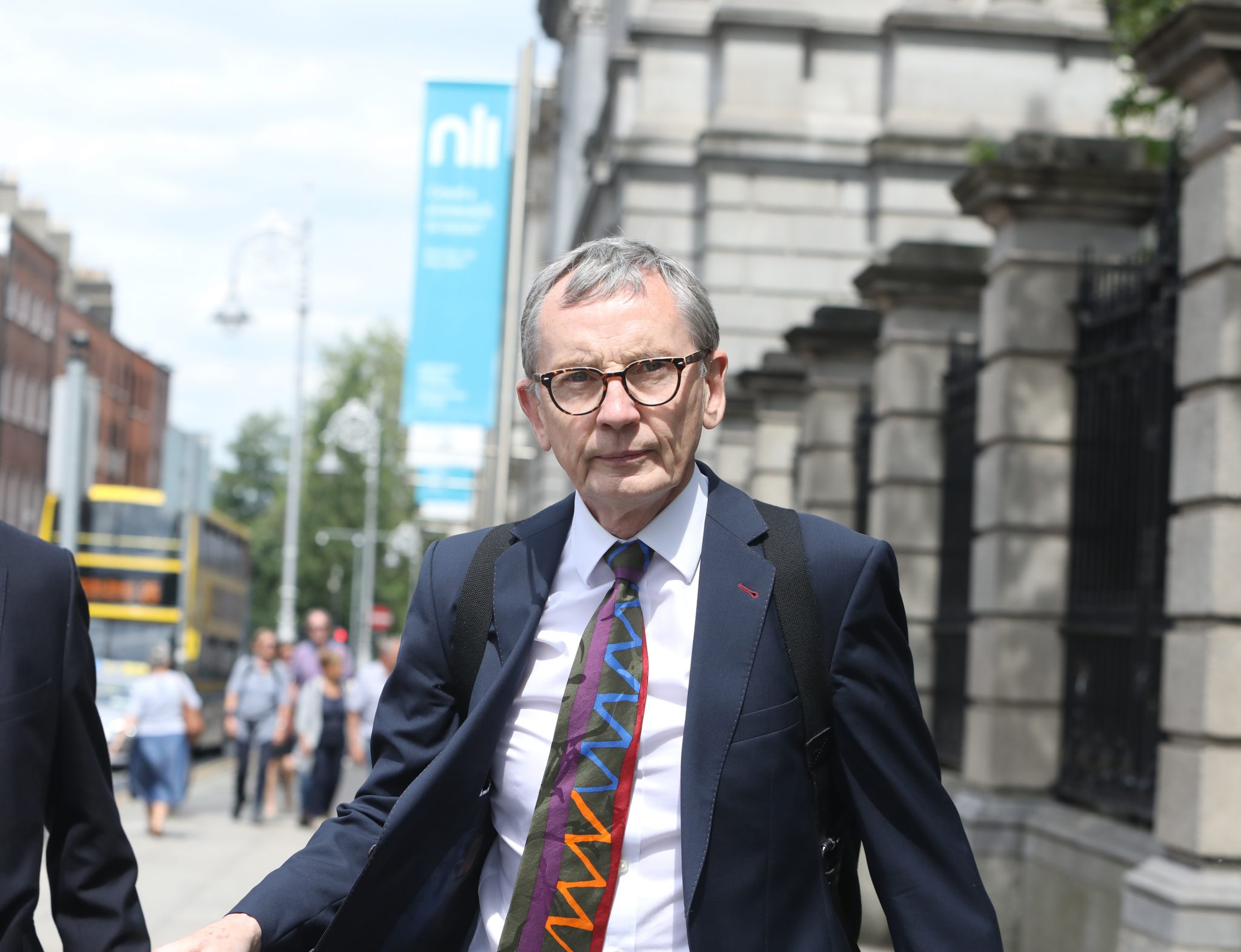Dr Gabriel Scally arriving at Leinster House to discuss his second CervicalCheck report