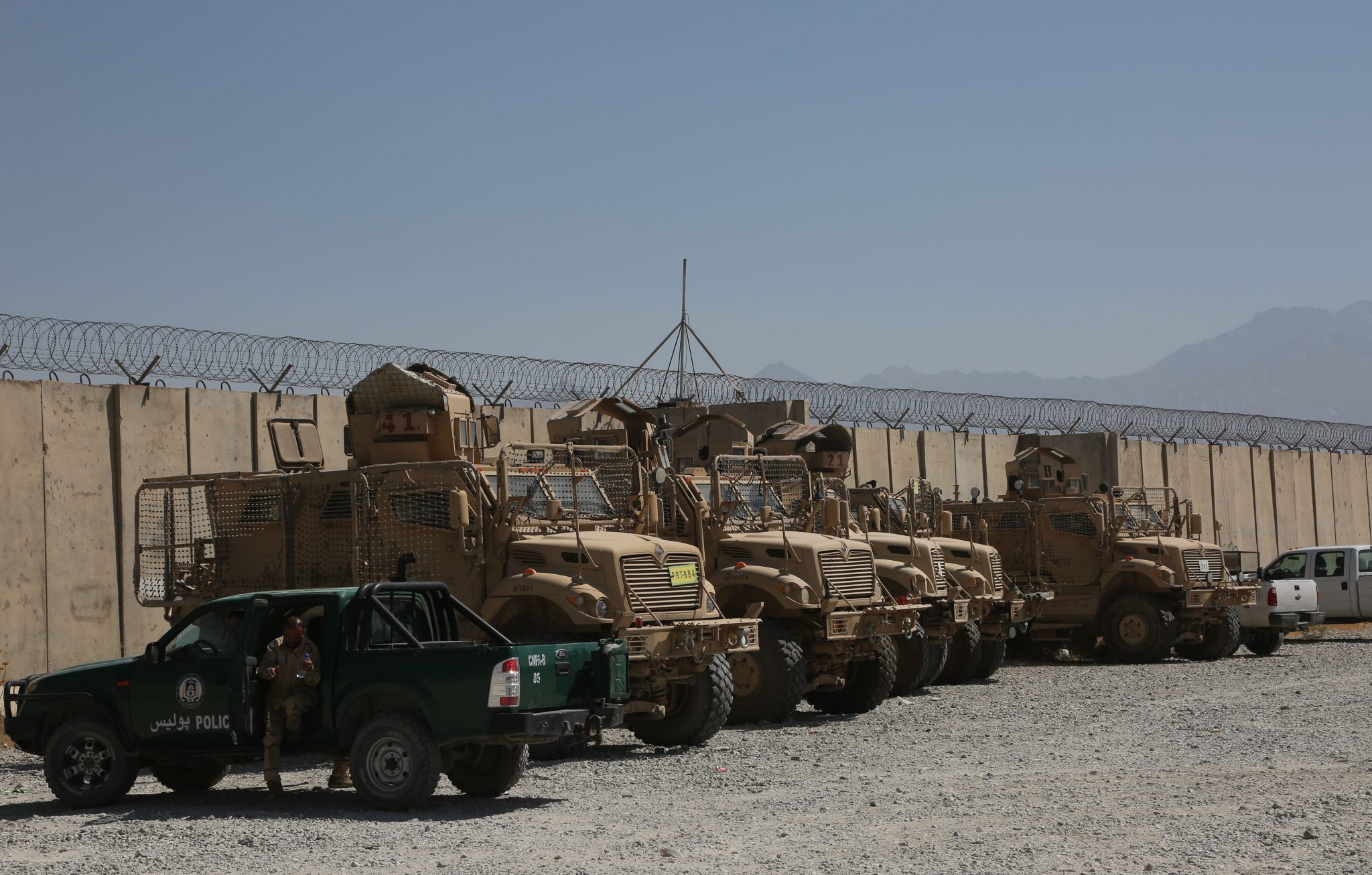 Military vehicles abandoned by US forces at the Bagram Airfield base after all U.S. and NATO forces evacuated, 09-0702021. Image: Rahmatullah ALizadah/Xinhua News Agency/PA Images