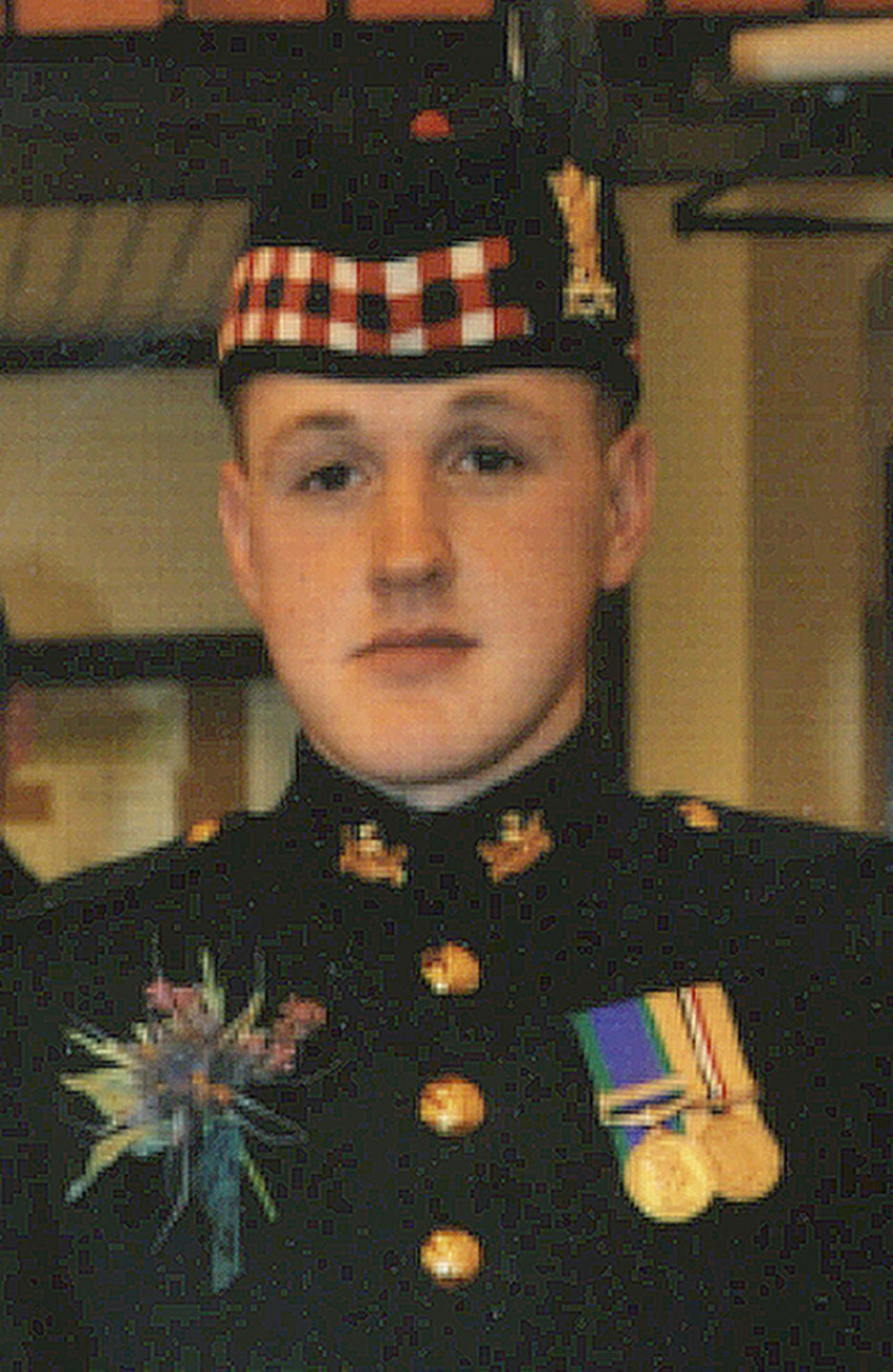 Undated handout photo issued by the British Ministry of Defence of Corporal Sean Connor Binnie.