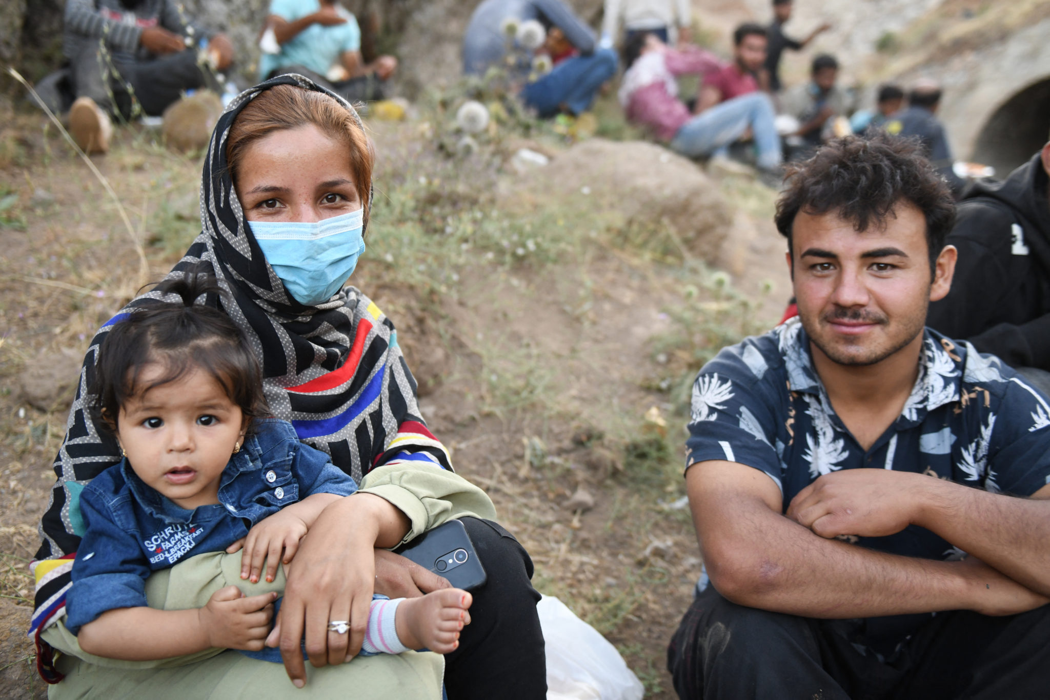 A group of Afghan migrants in Van province, Turkey, July 24, 2021. Image: ABACA/ABACA/PA Images