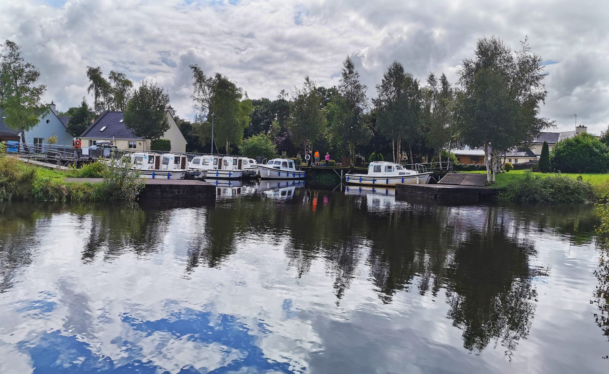 River cruisers at the public marina at Leitrim Village, 09-08-2021