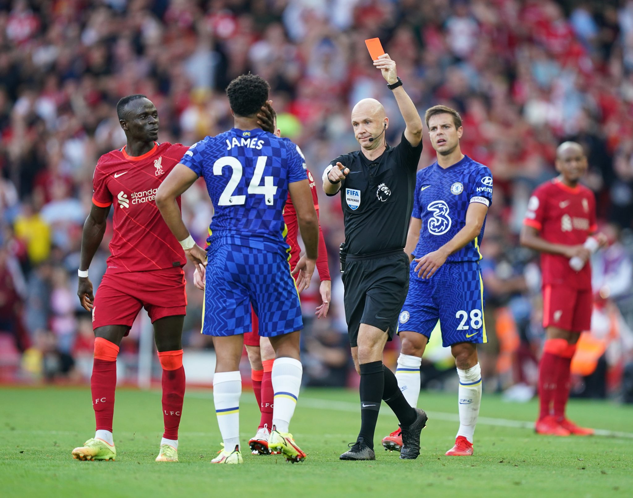 Chelsea Liverpool Red Card