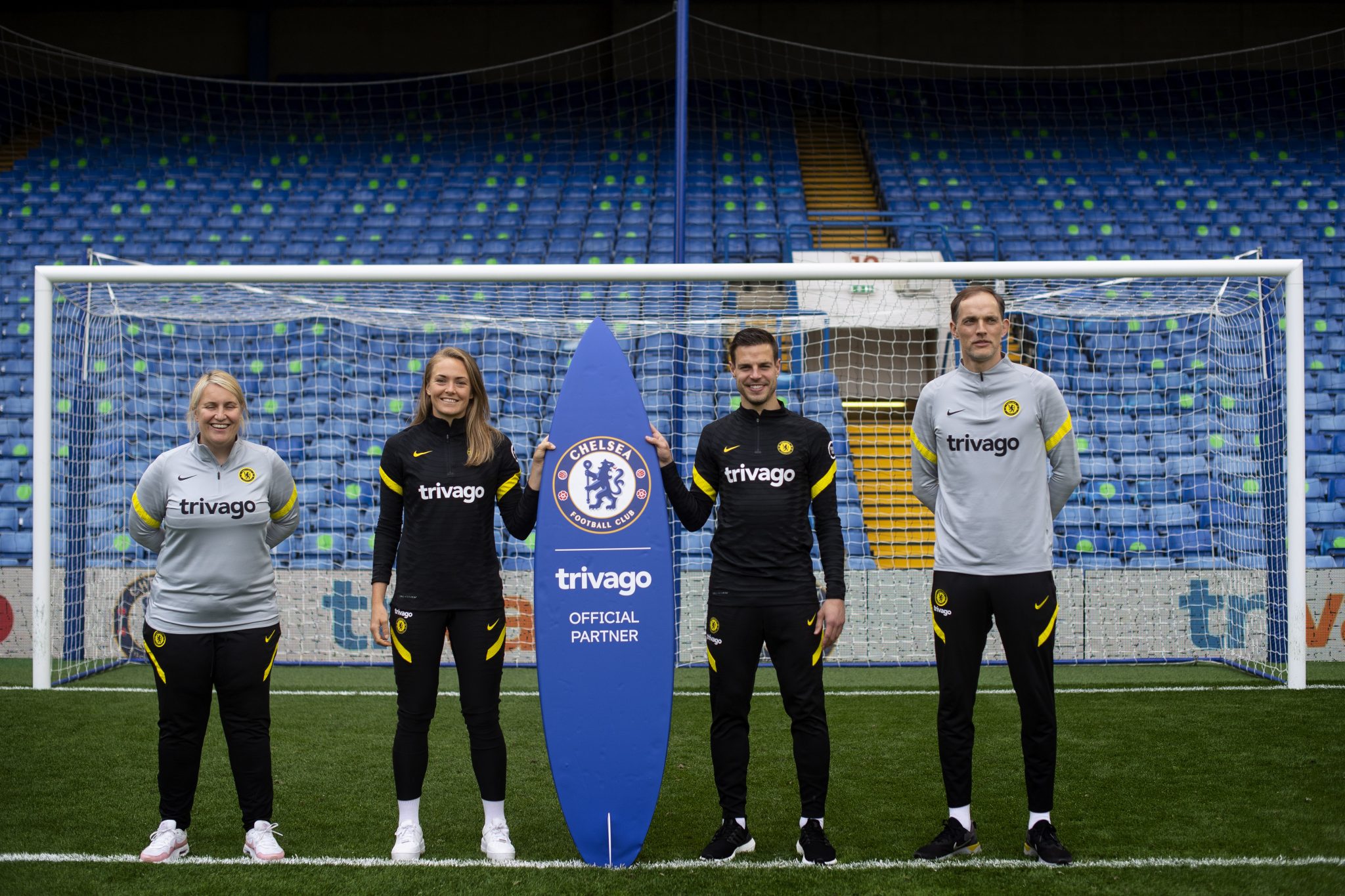 Emma Hayes and Thomas Tuchel, Chelsea managers