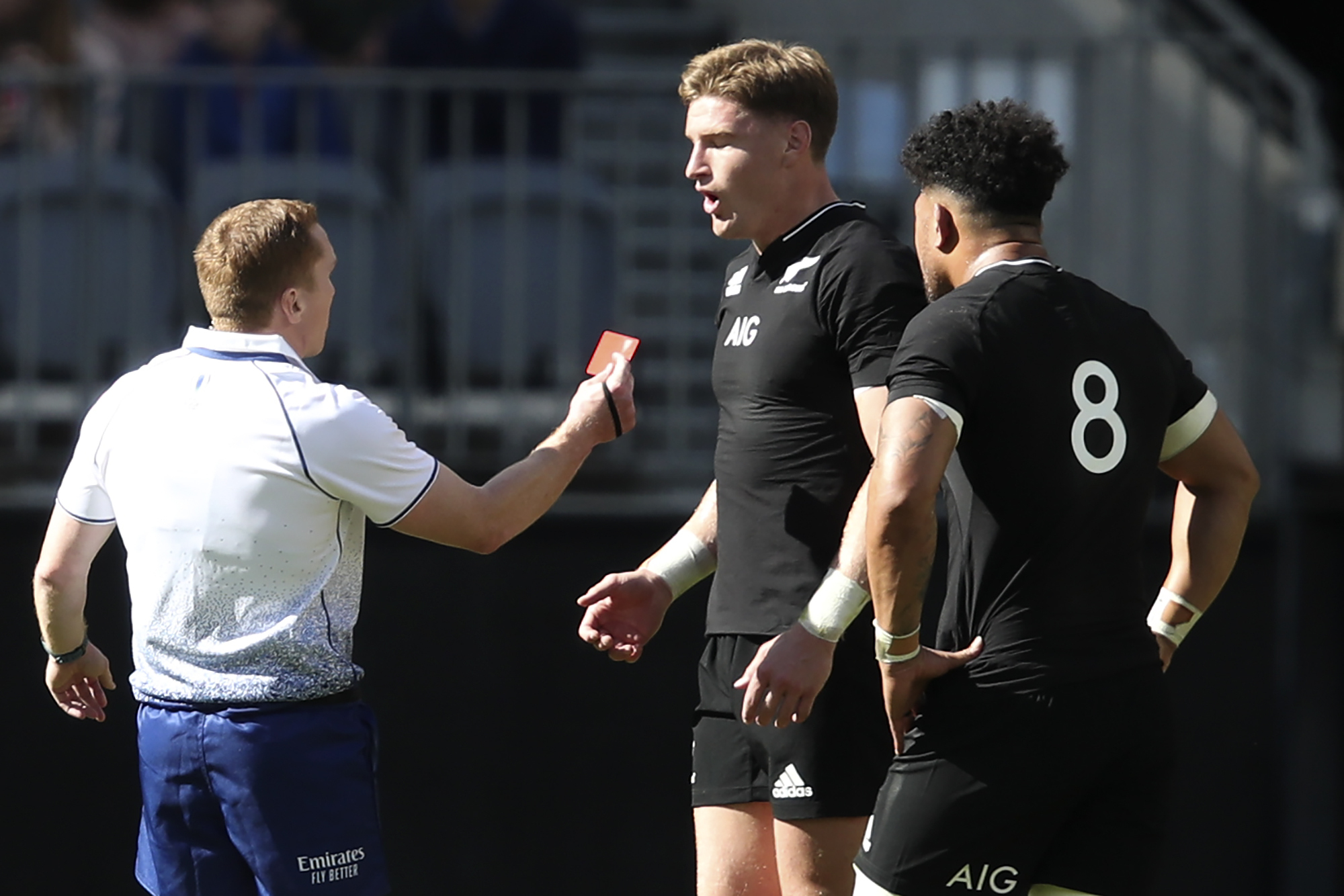 Barrett New Zealand red card