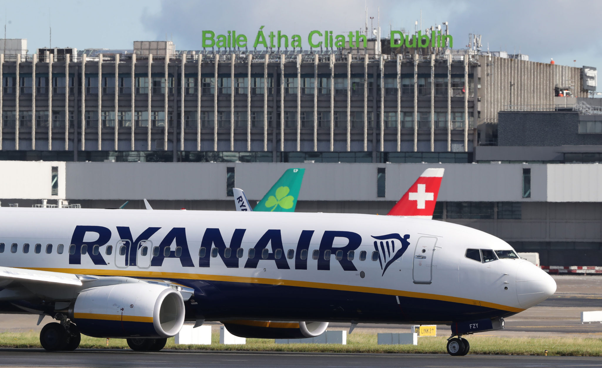 A Ryanair jet is seen at Dublin Airport in September 2017.