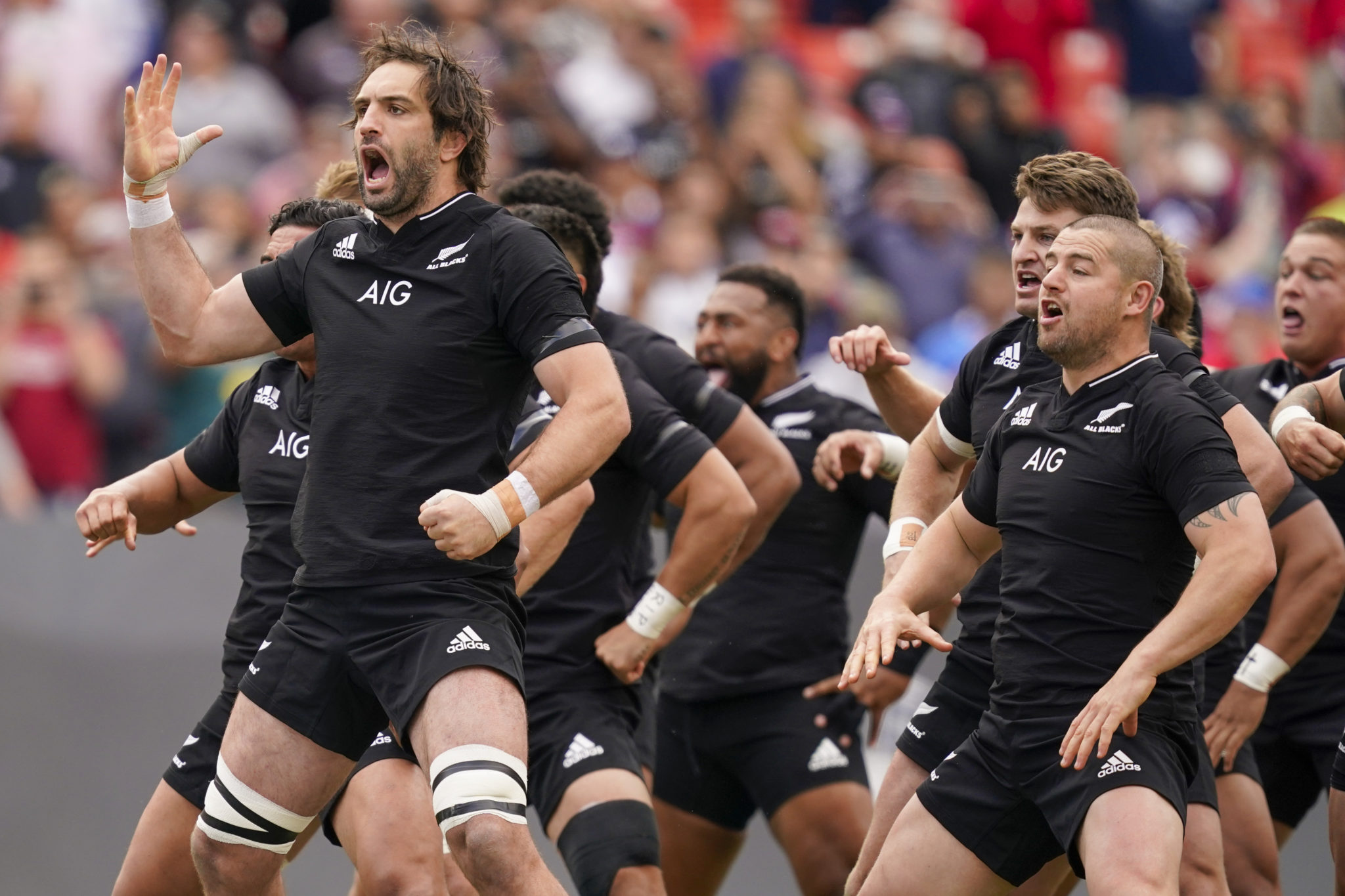 Team New Zealand does Haka