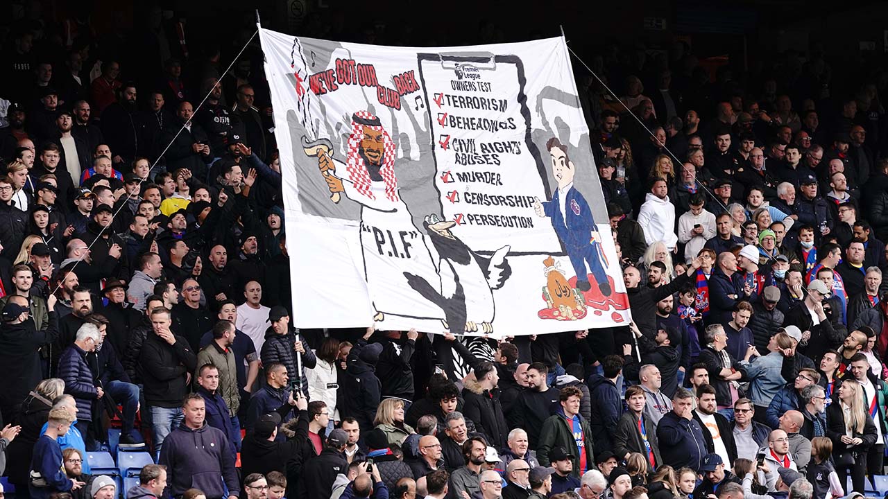 Newcastle Crystal Palace banner